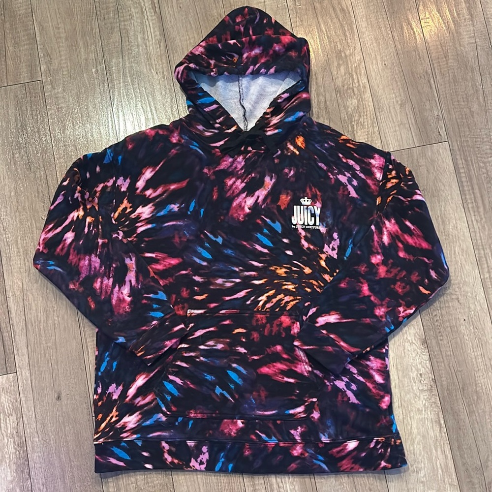 Juicy by Juicy Couture Sweatshirt. Tie dye print. Size L.